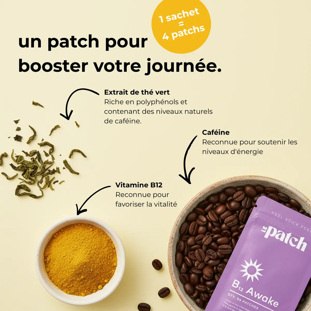 B12 Awake - Patchs Énergie